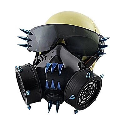 £16.61 • Buy Steampunk Gothic Punk Rivet Cosplay Face Mask Respirator Halloween Accessories
