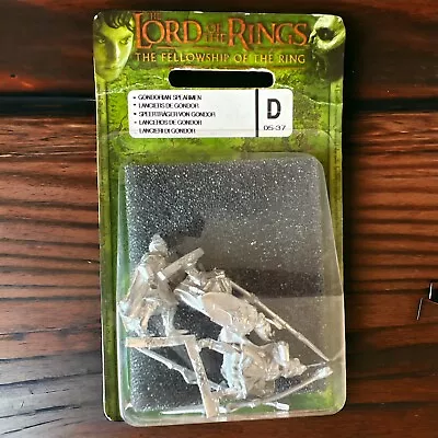 Games Workshop Lord Of The Rings Metal Gondorian Spearmen Figures D05-37 BNIB • £14.99