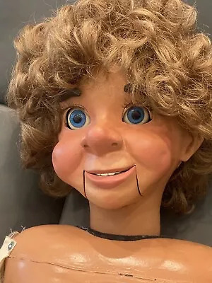 Rare Professional  Tim Cowles Ventriloquist Dummy Doll Puppet Figure W/suitcase • $2450