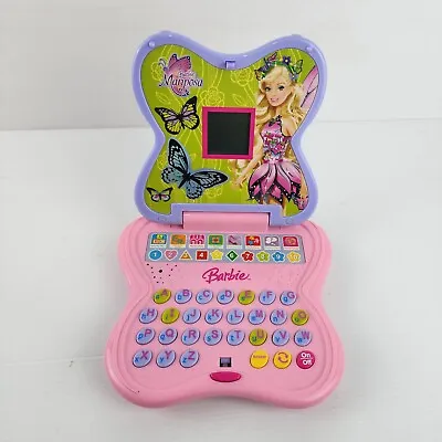 Barbie Mariposa Little Learning Interactive Laptop By Oregon Scientific Mattel  • $39.90