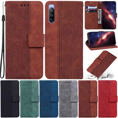 $14.95 • Buy Retro Wallet Leather Flip Case Cover For Sony Xperia 1 III 10 III 5 III L4 L3 10