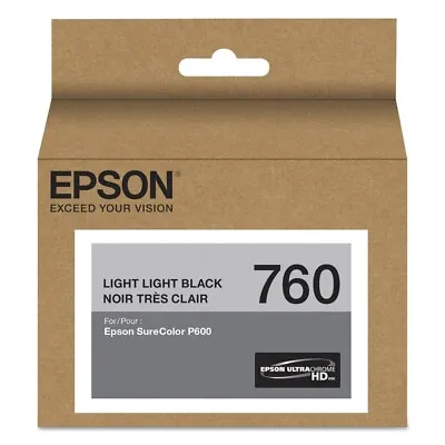 Epson T760920 UltraChrome HD T760920 (760) Ink - Light Light Black New • $47.97