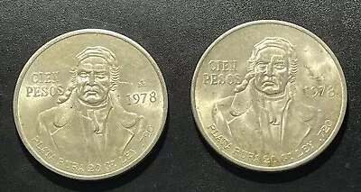 Mexico 1978 100 Pesos Silver Coins: Lot Of 2 #7 • $33