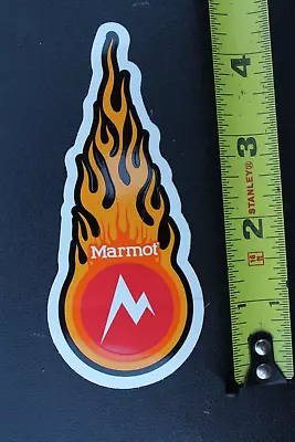 Marmot Snowboard Ski Fireball M Flame Fire OG SNB3 Vintage Snowboarding STICKER • $15