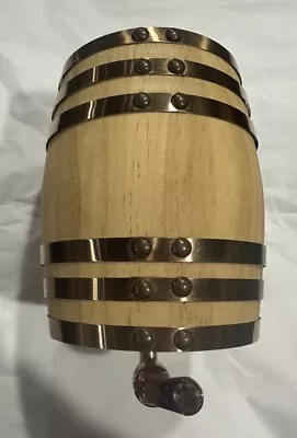 Wooden Mini Collective Heritage Whiskey Barrel Dispenser No Box -never Used. • $18