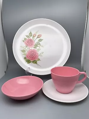 Vntg 1960's 15-pc Milady Rose Brookpark Royalon & 1 Lenox Ware Melmac Melamine • $30.23