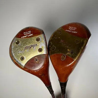 Vintage MacGregor Byron Nelson 231W Lord Byron Persimmon 2 & 3 Woods Driver • $51.75