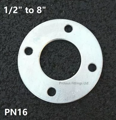 Galvanised Mild Steel Backing Ring PN16 1/2  To 8  Imperial Sizes • £9.10