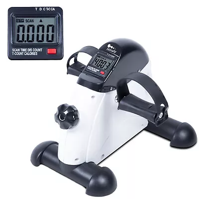 Mini Exercise Bike Pedal Exerciser Arm Leg Cycle Machine Adjustable Resistance • $34.99