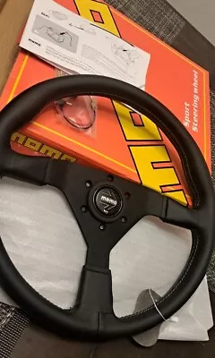 MOMO MonteCarlo 350mm 14' Leather Thickened Spoke Sport Steering Wheel • $105