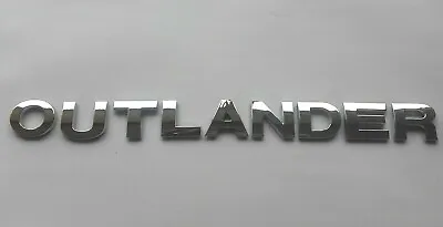  New Chrome 3D Self-adhesive Car Letters Badge Emblem Sticker Spelling OUTLANDER • £10.99