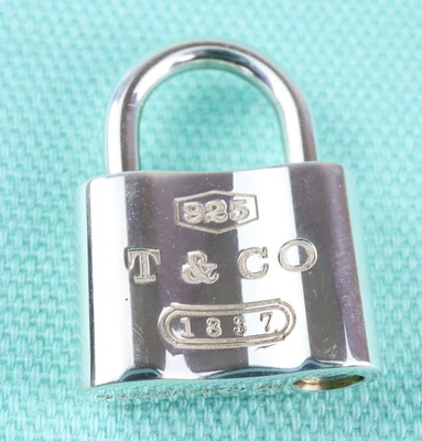 £145.04 • Buy Tiffany & Co. 1837 Padlock Key Charm Pendant Top Silver 925