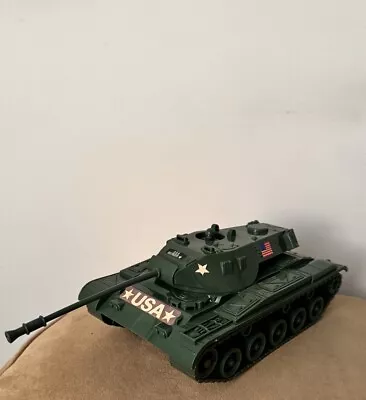 Vintage Army Military Toy Tank 7520 Processed Plastic Co. USA 10.25 X 6.25 Inch • $14.69