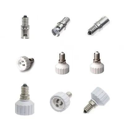 1/5PC E14 To BA15S/GU10/GZ10 Base Socket Adapter Converter LED Lampholder Bulbs • $9.86