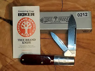 Vtg BOKER TREE BRAND CLASSIC 492T Smooth Delrin Barlow MINT IN BOX • $139.95