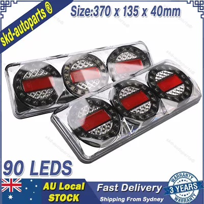 12v Led Tail Lights Stop Tail Indicator Reverse Trailer Truck Canopy Caravan Ute • $178