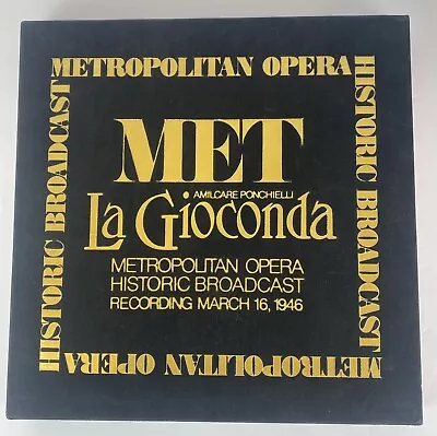 Metropolitan Opera La Gioconda March 16 1946 Historic Broadcast Recording NIP • $29.99
