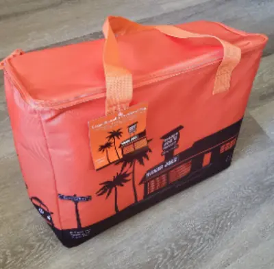 $28 • Buy Trader Joe's Reusable Tote Bag Cooler Large Insulated XL Orange Collapsible JOES