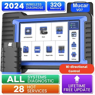 MUCAR VO7 Car Diagnostic Tool OBD2 Scanner All Systems ECU Coding Scan Tool • $329