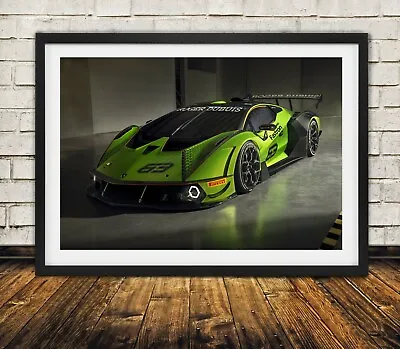 Styled Lamborghini Essenza SCV12 - High Quality Premium Poster Print • $34.95