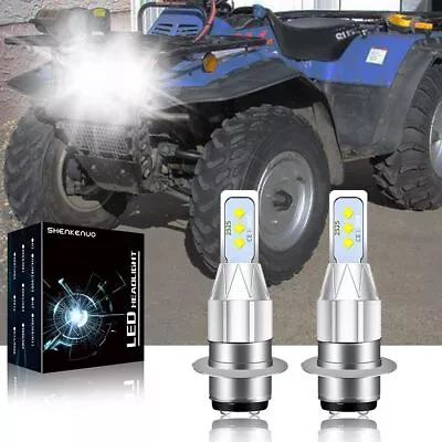 For Suzuki King Quad 300 700 Quadrunner 500 LED Headlight Bright White Bulbs • $17.61