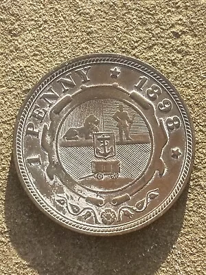 1898 Penny Zuid Afrik South Africa Coin  • £4.99