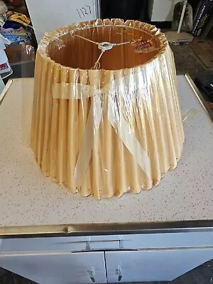 Vintage Paper Accordian Pleated Lamp Shade With Bow NOS • $52