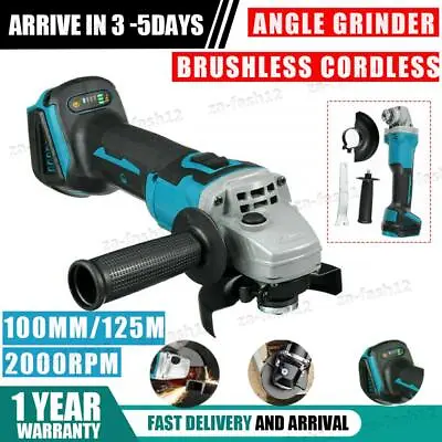 £38.99 • Buy 100/125mm Brushless Angle Grinder Cordless Electric 1000W For Makita 18V Battery