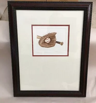 Martha Hinson Etching  Homerun  Signed & Numbered • $30