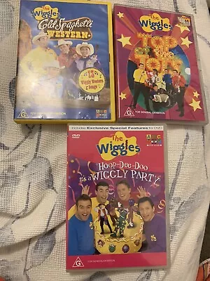 The Wiggles Hoop Dee Doo It's A Wiggly Party Too Of The Tots Spaghetti West Dvd • $19.99