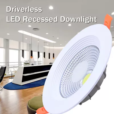 7W 10W 15W 30W LED COB Downlight Ceiling Lamp AC85-265V Recessed LED Light US • $8.79