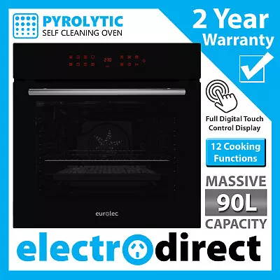Eurolec Pyrolytic Self Cleaning Built-in Pyro Oven - Massive 90L - 13 Functions • $559