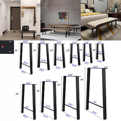 16  18  20  22  24  26  28  30  34  40  Metal Table Legs Coffee Table Bench Legs • $37.99