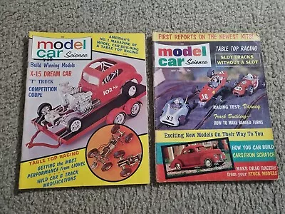 Model Car Science Magazine Jan. & May 1964 Slot Cars - Used - 2 Pcs. LOT I • $13