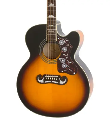 Epiphone EJ-200 EC Studio Acoustic-Electric Guitar Vintage Sunburst • $450