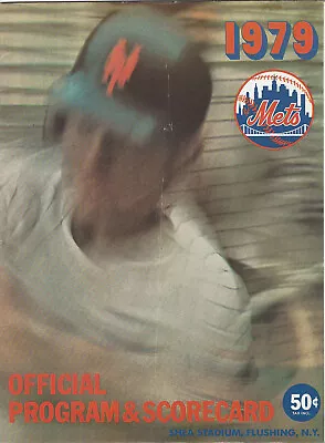 1979 New York Mets Official Scorecard Program Vs Phillies Shea Stadium UNSCORED • $5