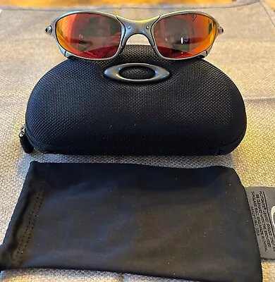 Oakley Juliet Plasma Sunglasses With Ruby Polar Lens/Vault/Soft Bag • $475