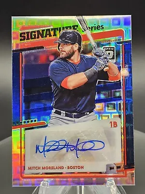 2020 Donruss Optic Mitch Moreland #'d /20 Signature Series Auto Red Sox Rangers • $13.99