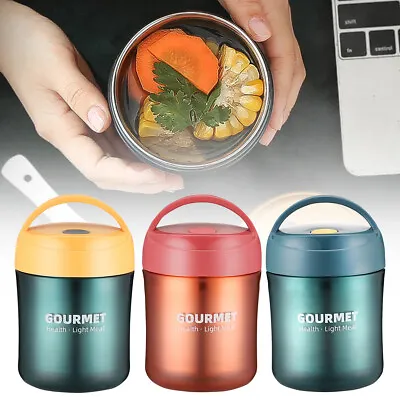 $18.99 • Buy Stainless Steel Thermos Flask Bottle Hot Food Lunch Vacuum Insulated Soup Jar