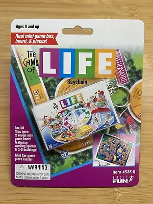 Vintage NOS Sealed 90s Keychain Game LIFE Basic Fun Milton Bradley • $24.95