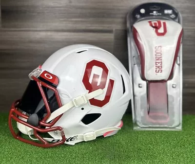 OKLAHOMA SOONERS Riddell SPEED Adult XL Full Size Football Helmet + Headcover • $240