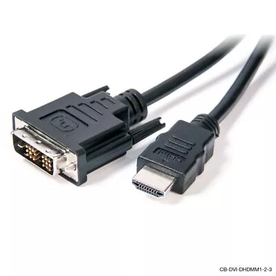 1M 2M 3M HDMI To DVI Cable Male DVI-D For LCD Monitor PC Projector DVD Cord Lead • $11