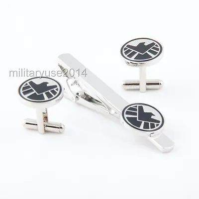 Set Avengers Agents Of SHIELD S.H.I.E.L.D. Tie Clip Stickpin Cufflinks-MH211 • $13.94