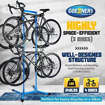 Gioventù Outdoor Bike-Stand-4 Double Vertical Bicycle Storage Hanger Rack Fits • $119.97