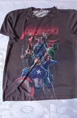 Marvel Avengers Age Of Ultron T-Shirt Black. Size X Large • £2