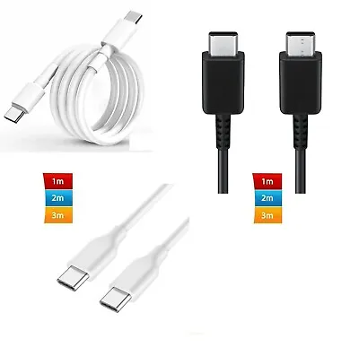 USB C To C Cable Fast Charger PD 60W Lead For Type-C IPad Macbook IPhone 15 • £5.49