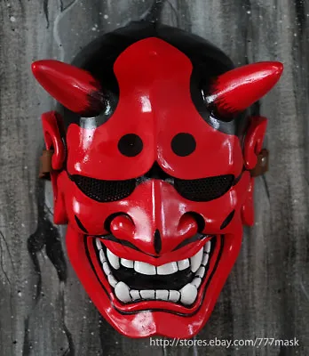 Hannya Mask Evil Demon Oni Kabuki Japanese Noh Halloween Costume Cosplay MA120 • $99