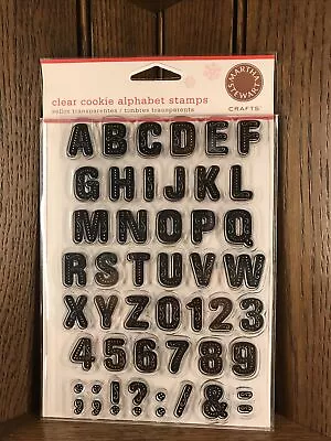 Clear Cookie Alphabet & Number Stamps Martha Stewart Crafts Transparent • $7.99