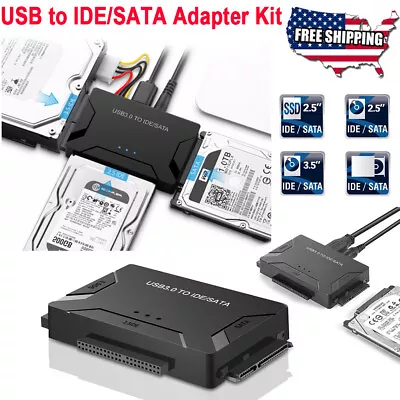 For Ultra Recovery Converter USB 3.0 To IDE/SATA Hard-drive Disk Adapter US SHIP • $20.95