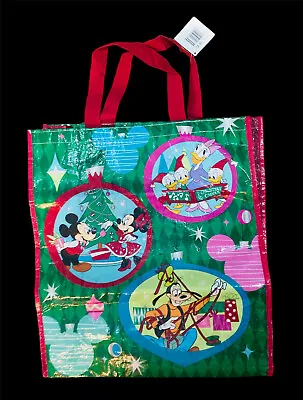 Disney Store Mickey Mouse & Minnie Mouse Goofy Daisy Shopping Bag Retired Large • £5.99